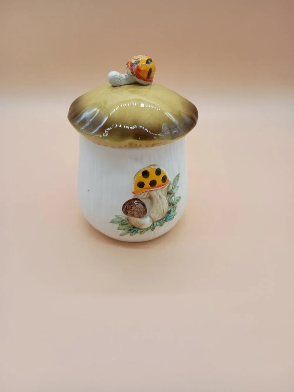 Merry Mushroom Canister Vintage 1978 Sears 6" Tall Japan Cottaegcore READ - Picture 4 of 6